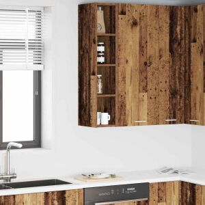 vidaXL Függő szekrény Riga Öreg fa 20 x 29,5 x 100 cm Faanyag 145360257 - Konyhaszekrény