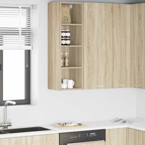 vidaXL Függő szekrény Riga Sonoma tölgy 30 x 29,5 x 100 cm Faanyag 145360268 - Konyhaszekrény