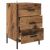 vidaXL Dulap de noapte Lemn vechi 40 x 40 x 66 cm Lemn compozit 145361318