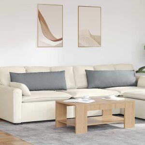 vidaXL Perne pentru canapea 2 pcs Gri deschis 120 x 40 cm țesătură 145364640 - Mobilier de grădină