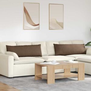 vidaXL Perne pentru canapea 2 pcs Maro 120 x 40 cm țesătură 145364653 - Mobilier de grădină