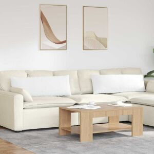 vidaXL Perne pentru canapea 2 pcs Alb 120 x 40 cm țesătură 145364672 - Mobilier de grădină