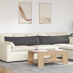 vidaXL Kanapé párnák 2 pcs Sötétszürke 145 x 40 cm Bársonyos szövet 145365428 - Kert