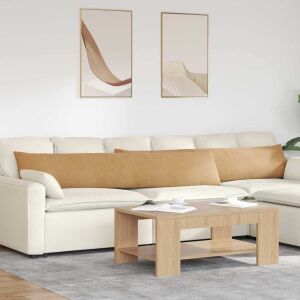 vidaXL Kanapé párnák 2 pcs Barna 200 x 40 cm Bársonyos szövet 145365525 - Kert