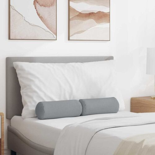 vidaXL Hengerpárnák 2 pcs Világosszürke Ø 15 x 40 cm szövet 145366341