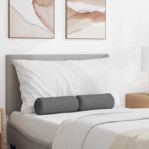 vidaXL Hengerpárnák 2 pcs Sötétszürke Ø 15 x 40 cm szövet 145366349 - Kert