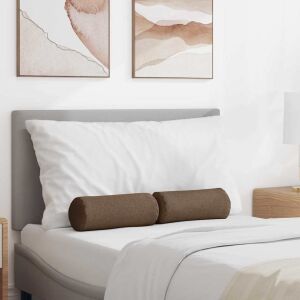 vidaXL Hengerpárnák 2 pcs Barna Ø 15 x 40 cm szövet 145366373 - Kert