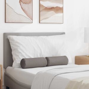 vidaXL Hengerpárnák 2 pcs Tópszínű Ø 15 x 40 cm szövet 145366377 - Kert