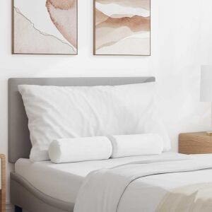 vidaXL Hengerpárnák 2 pcs Fehér Ø 15 x 40 cm szövet 145366400 - Kert