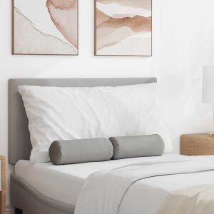 vidaXL Hengerpárnák 2 pcs Felhőszürke Ø 15 x 40 cm szövet 145366402 - Kert