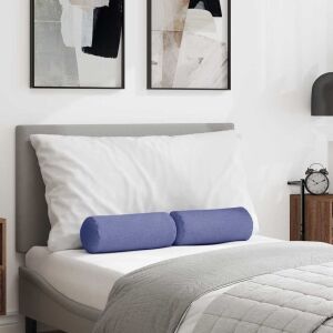 vidaXL Hengerpárnák 2 pcs Farmerkék Ø 15 x 40 cm szövet 145366403 - Kert