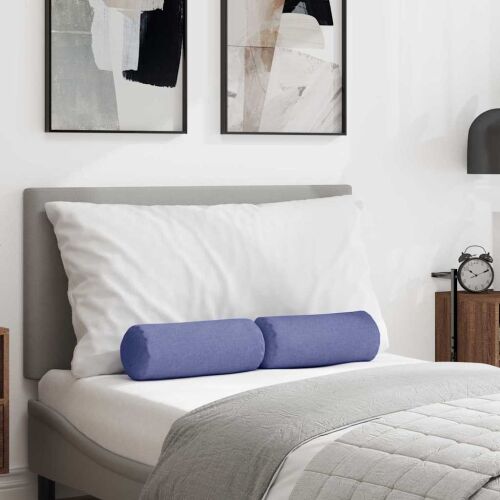 vidaXL Hengerpárnák 2 pcs Farmerkék Ø 15 x 40 cm szövet 145366403