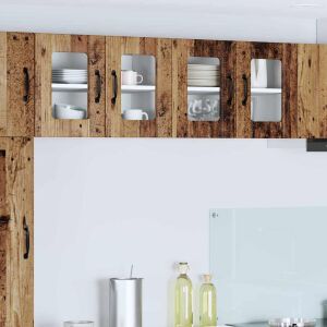 vidaXL Konyhaszekrény polcokkal Öreg fa 60 x 31 x 40 cm Faanyag 145370449 - Bútor