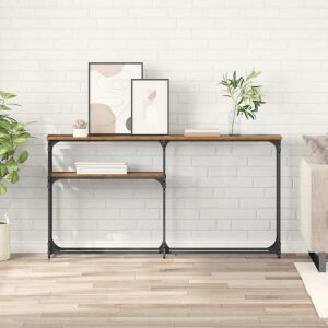 vidaXL Konzolasztal Régi fa 145x22.5x75cm Faanyag