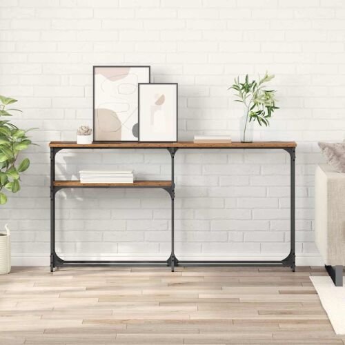 vidaXL Konzolasztal Régi fa 145x22.5x75cm Faanyag 145371340