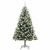 vidaXL Műanyag csuklós karácsonyfa bolyhos hóval Zöld és fehér 180 cm 145373840