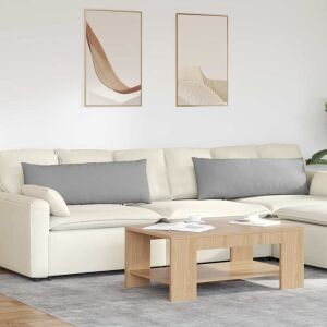 vidaXL Perne pentru canapea 2 pcs Gri 120 x 40 cm țesătură 145374684 - Mobilier de grădină