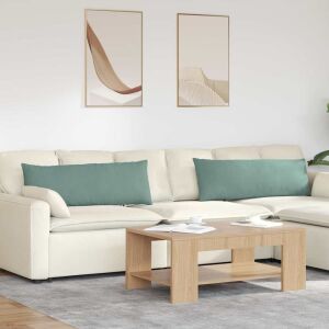 vidaXL Perne pentru canapea 2 pcs Verde Mării 120 x 40 cm 145374753 - Mobilier de grădină