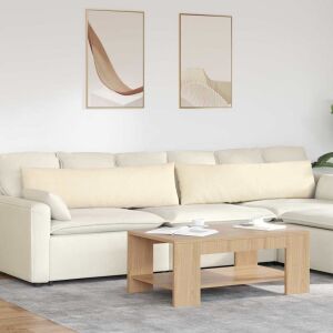 vidaXL Kanapé párnák 2 pcs Krém 145 x 40 cm Bársonyos szövet 145375476 - Kert