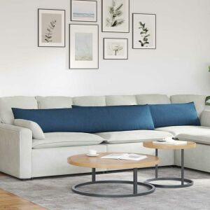 vidaXL Kanapé párnák 2 pcs Kék 200 x 40 cm szövet 145375547 - Kert