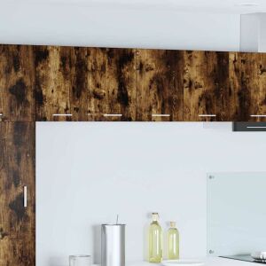 vidaXL Függő szekrény Riga Füstölt tölgy és fehér 60 x 31 x 40 cm