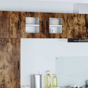 vidaXL Fali konyhaszekrény Füstölt tölgy 40 x 31 x 40 cm Faanyag 145377227 - Konyhaszekrény