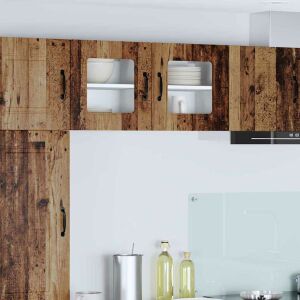 vidaXL Fali konyhaszekrény polcokkal Öreg fa 40 x 31 x 40 cm Faanyag 145377288 - Konyhaszekrény