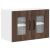 vidaXL Fali konyhaszekrény ajtóval Barna Tölgy 60 x 31 x 40 cm Faanyag 145378384
