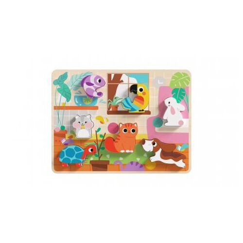 TOOKY fapuzzle kis háziállatos 8 dbos 145380134