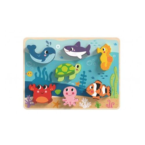 TOOKY fapuzzle tengeri kisállatkák 8 dbos