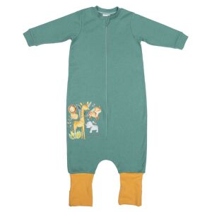 Hosszú ujjú vékony pamut tipegő hálózsák szafaris mintával 1 TOG