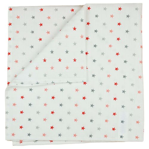 Textil tetra pelenka 75x75 cm - piros csillagos 145380804