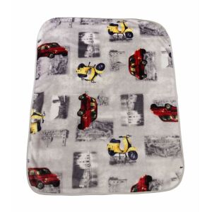 Vespa mintás wellsoft babatakaró 70x90 cm 145380805 - Babatakaró