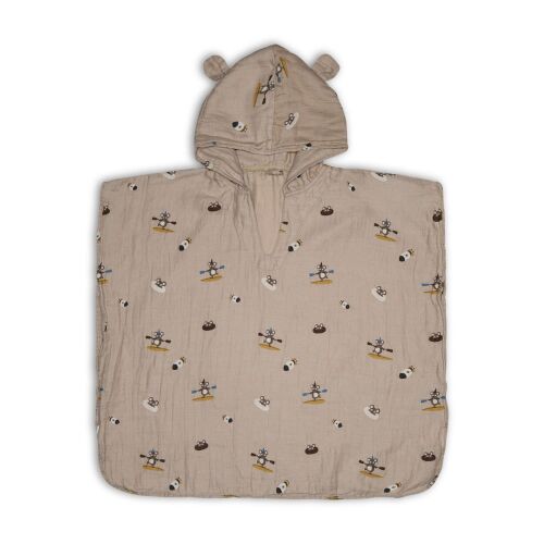 Nuuroo Flor muszlin poncsó - Beige surfer 145381443