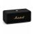 Marshall Emberton III tragbarer Bluetooth-Lautsprecher, schwarzes und messingfarbenes Finish, Vorderansicht