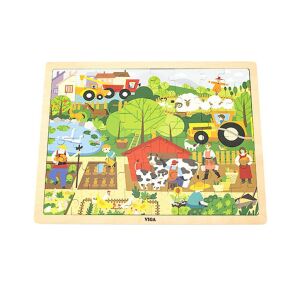 Gyermek fa puzzle Viga Farm 48 db 145384123 - Puzzle