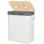 Újszerű! - Springos bambusz Szennyeskosár, 2 részes, 100L - Fehér, Szürke 145385234