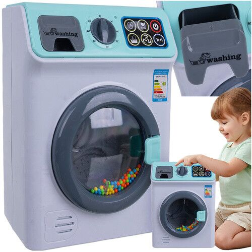 Interaktív Gyermek Mosógép Érintőképernyővel és Hanghatásokkal - 24,7 x 13 x 18 cm, Többszínű, 3 x AA Elem 145387532