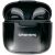 Căști wireless negre Grundig în carcasă de încărcare deschisă