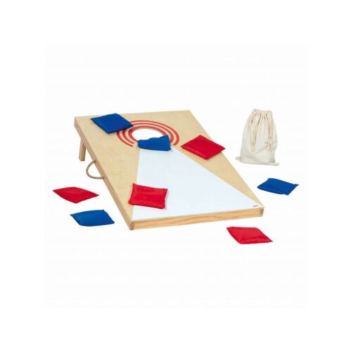 Goki Cornhole fa dobójáték készlet babzsákokkal - Szabadtéri játék és felszerelés