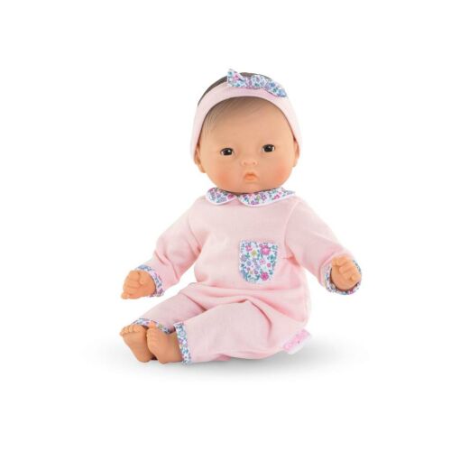Corolle Calin Mila 30 cm-es baba rózsaszín ruhában és fejpánttal - Babázás