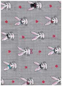 Textil pelenka 1db - Nyuszi #szürke 30434793