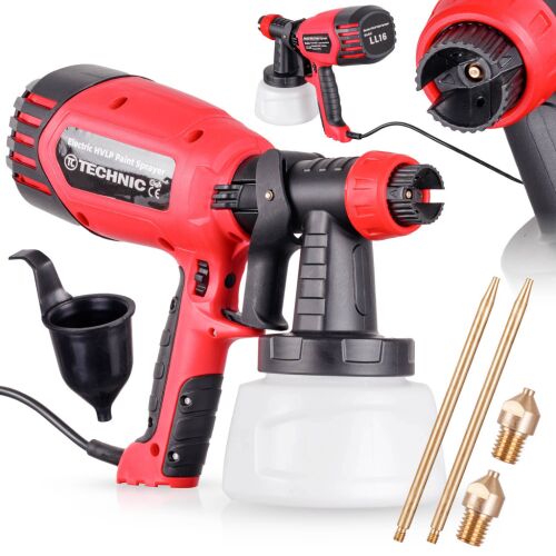 Pistol de vopsit electric TC Technic LL16, 3 duze 1,5+1,8+2,0mm, 600ml, 400W 145393357
