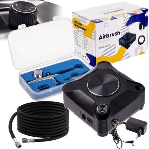 Profesionálna mini airbrush sada s tryskou 0,3 mm a automatickým štart-stop ovládaním - HSA8K 145393476 - Výstavba&Renovácia