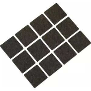 Dedra Podkładki filcowe samoprzylepne 12 szt. kwadrat 25 mm (M311.204) 145402423 - Protecții pentru picioarele mobilierului