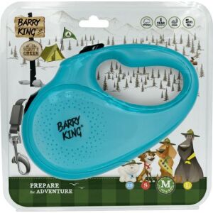 Barry King Smycz automatyczna dla psa turkusowa M - sznurek 5m, do 20kg 145402676 - Trzymanie kotów