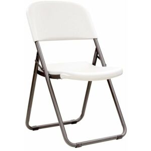 Scaun pliabil cu picioare în buclă Loop Leg, semi-comercial, alb granit, pentru uz pe termen lung (80155) 145402689 - Mobilier pentru sufragerie