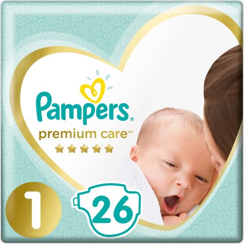 Pampers Premium Care pelenka 1, 2-5 kg, 26 db