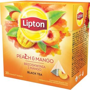 LIPTON LIPTON PIERSIC MANGO CEAI NEGRU 20TB 8474984 145402745 - Alimente & Băuturi