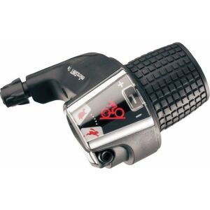 Microshift Manetka MICROSHIFT, Prawa, 6.rzędowa, Kompatybilna z Shimano, Twist Shifter, Optyczny Wskaźnik Przełożeń (NEW) 145403055 - Napęd rowerowy